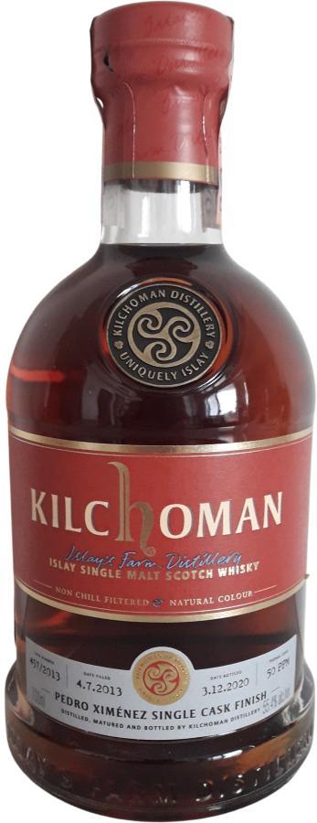 Kilchoman 2013  Pedro Ximénez Single Cask Finish