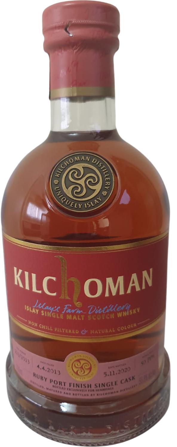 Kilchoman 2013  Ruby Port Finish Single Cask