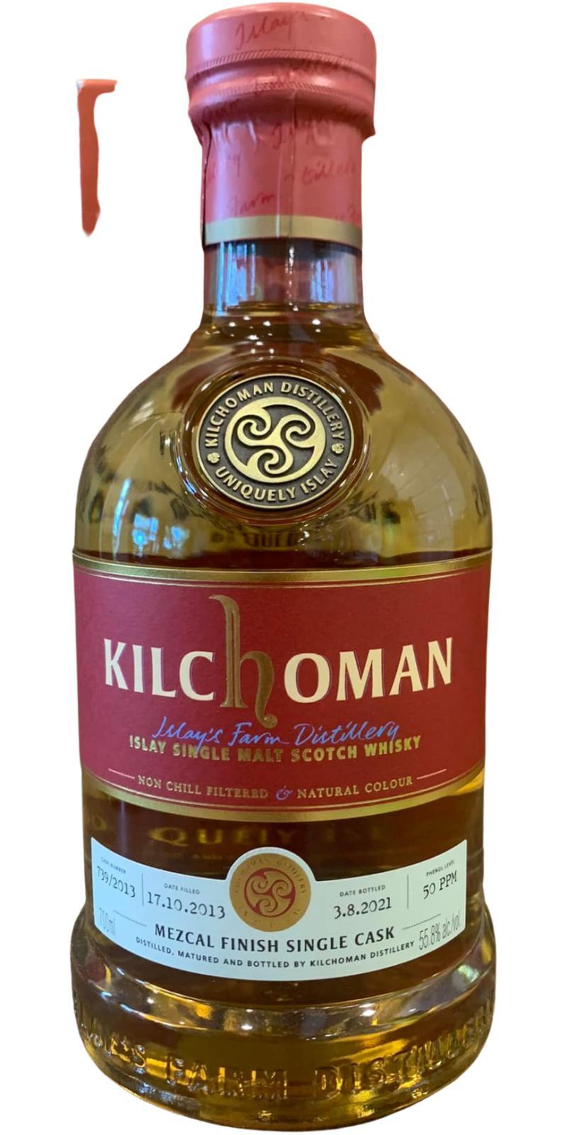 Kilchoman 2013  Mezcal Single Cask Finish