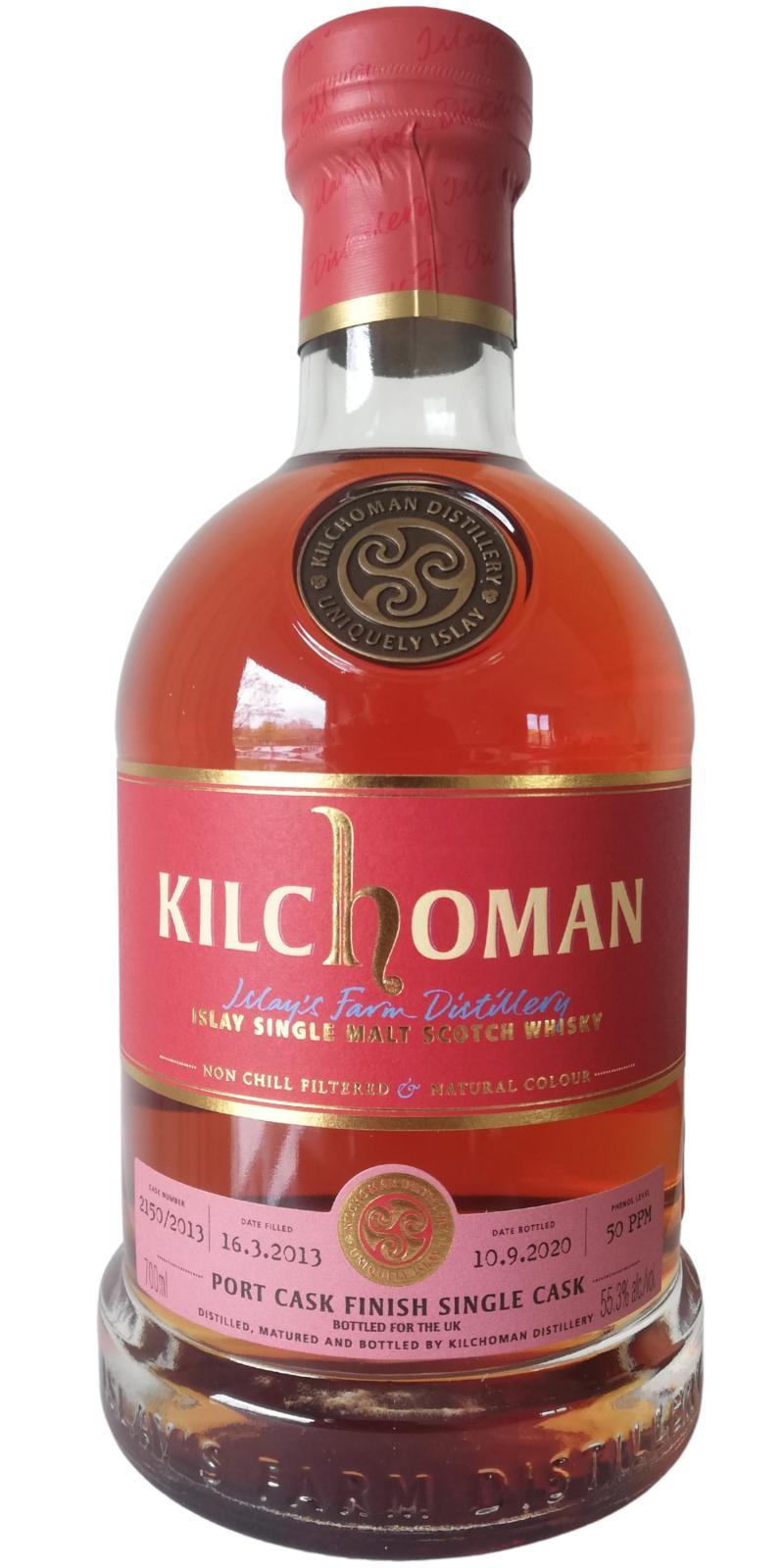 Kilchoman 2013  Port Cask Finish Single Cask
