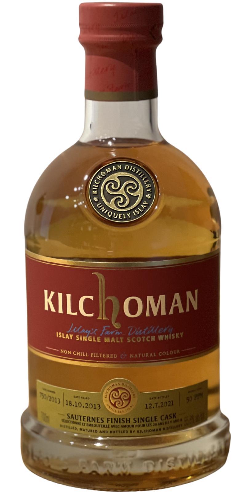 Kilchoman 2013  Single Cask