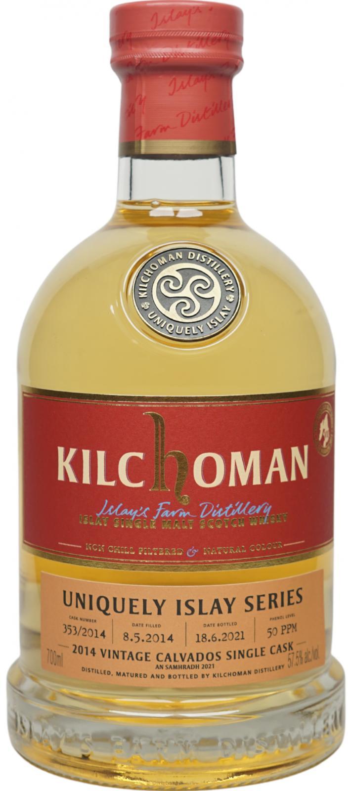 Kilchoman 2014  Uniquely Islay Series - An Samhradh 2021