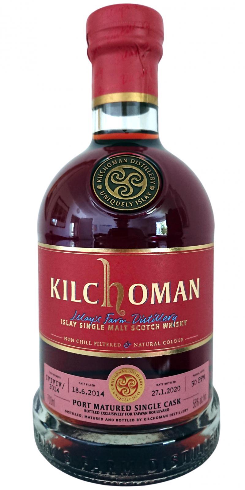 Kilchoman 2014  Port Matured Single Cask