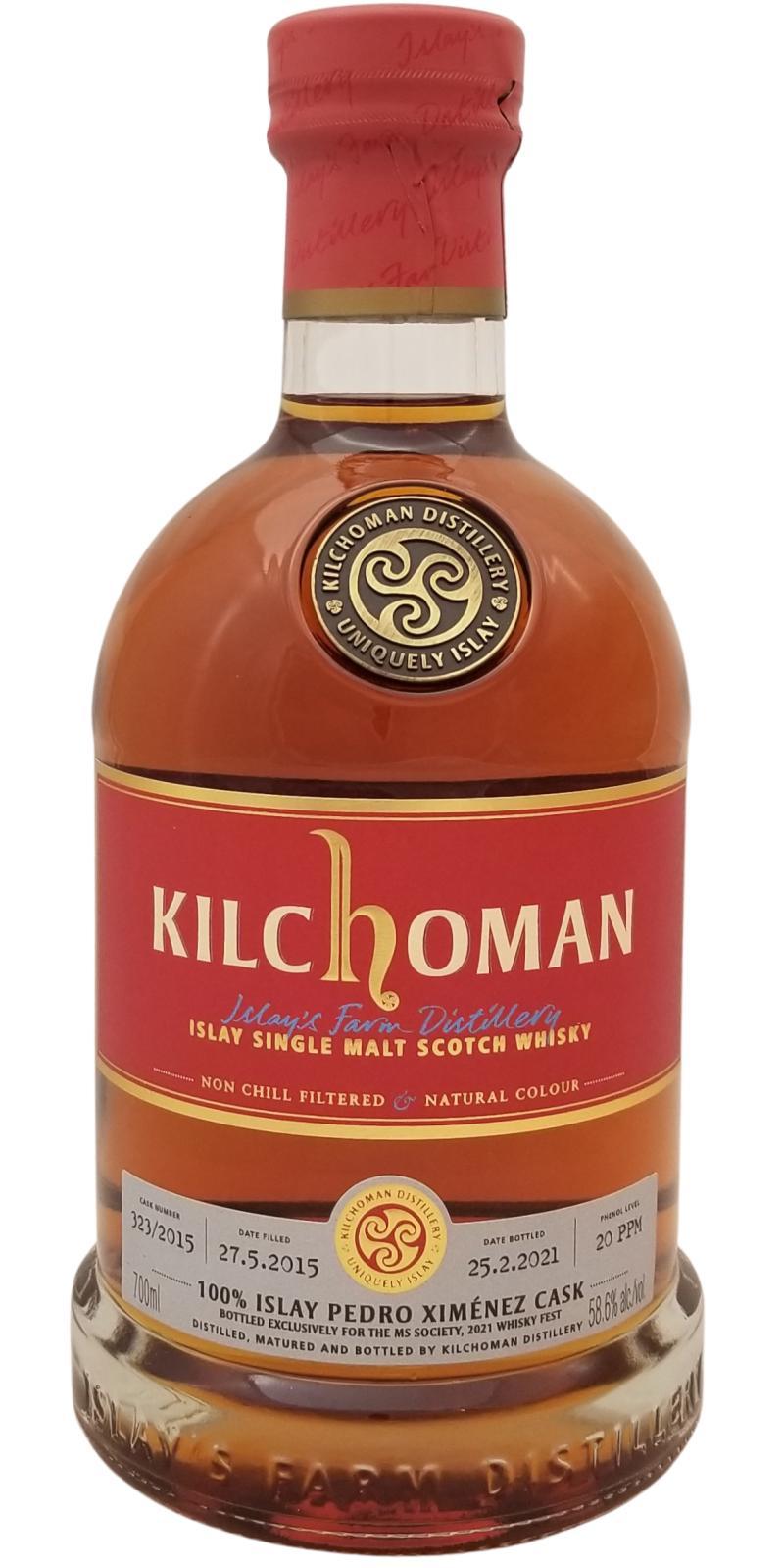 Kilchoman 2015  100% Islay PX Cask