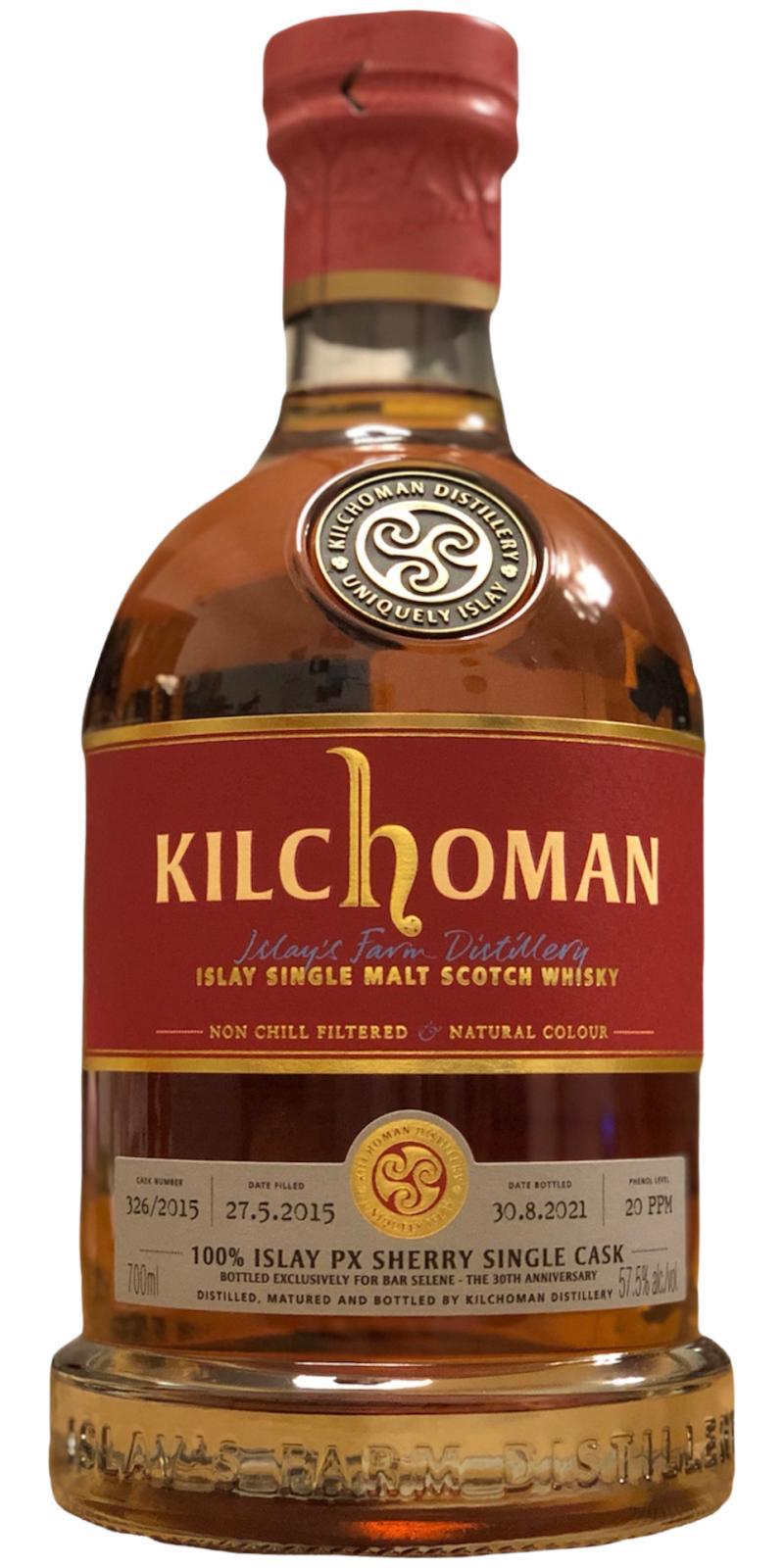 Kilchoman 2015  100% Islay PX Sherry Single Cask