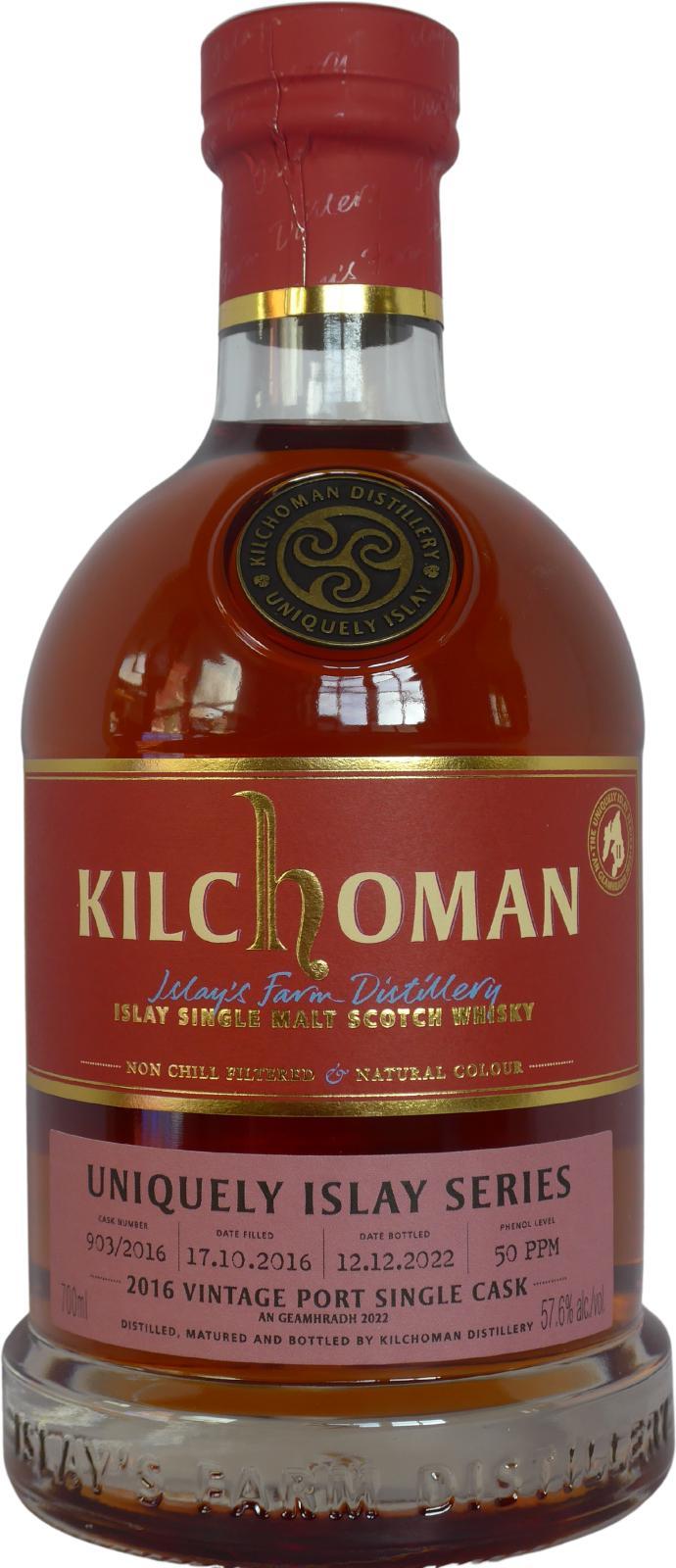 Kilchoman 2016  Uniquely Islay Series - An Geamhradh 2022