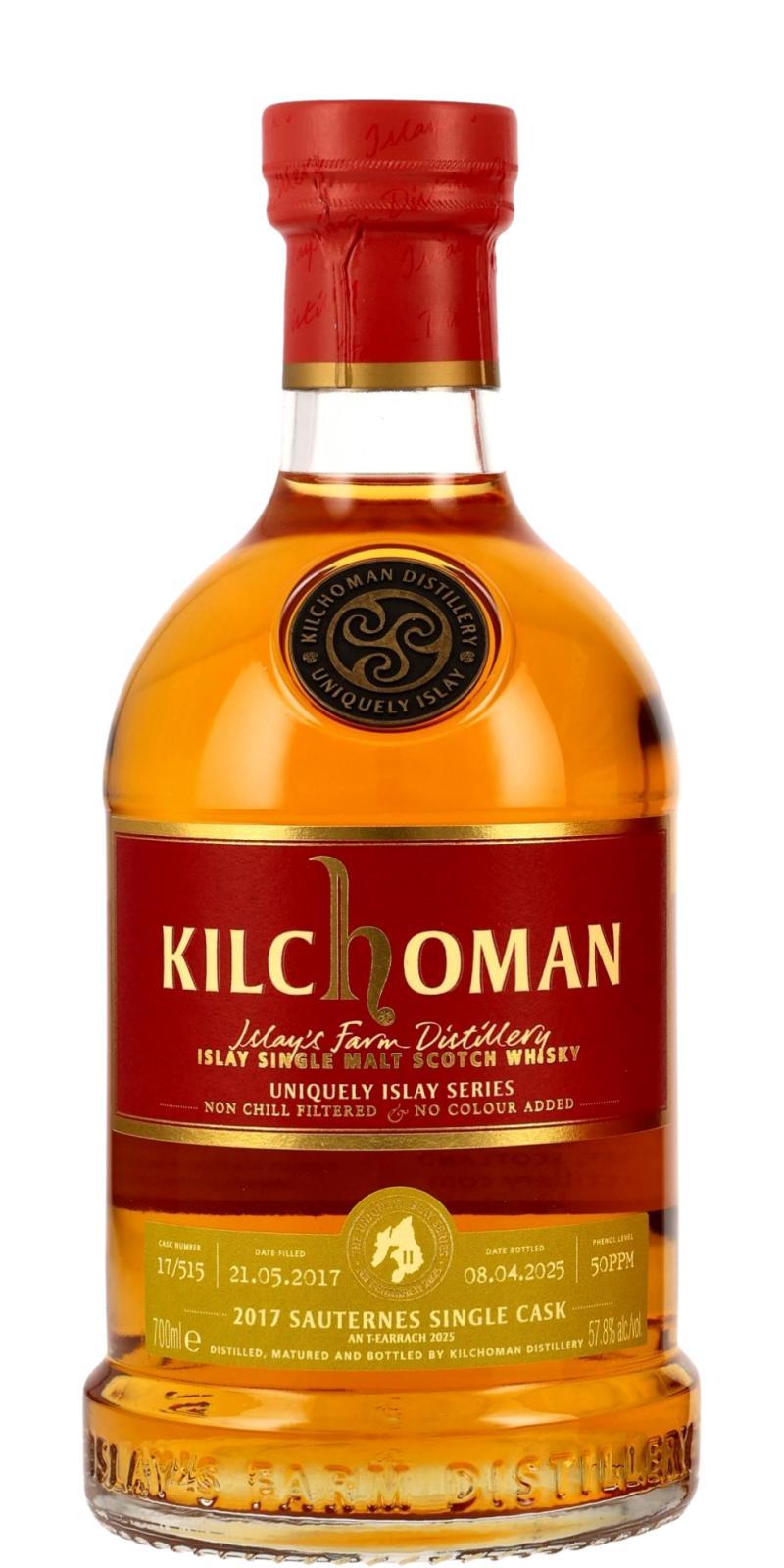 Kilchoman 2017  Uniquely Islay Series - An T-Earrach 2025