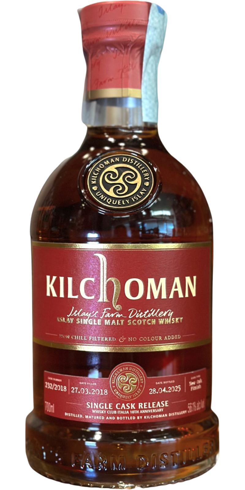Kilchoman 2018  Single Cask Release