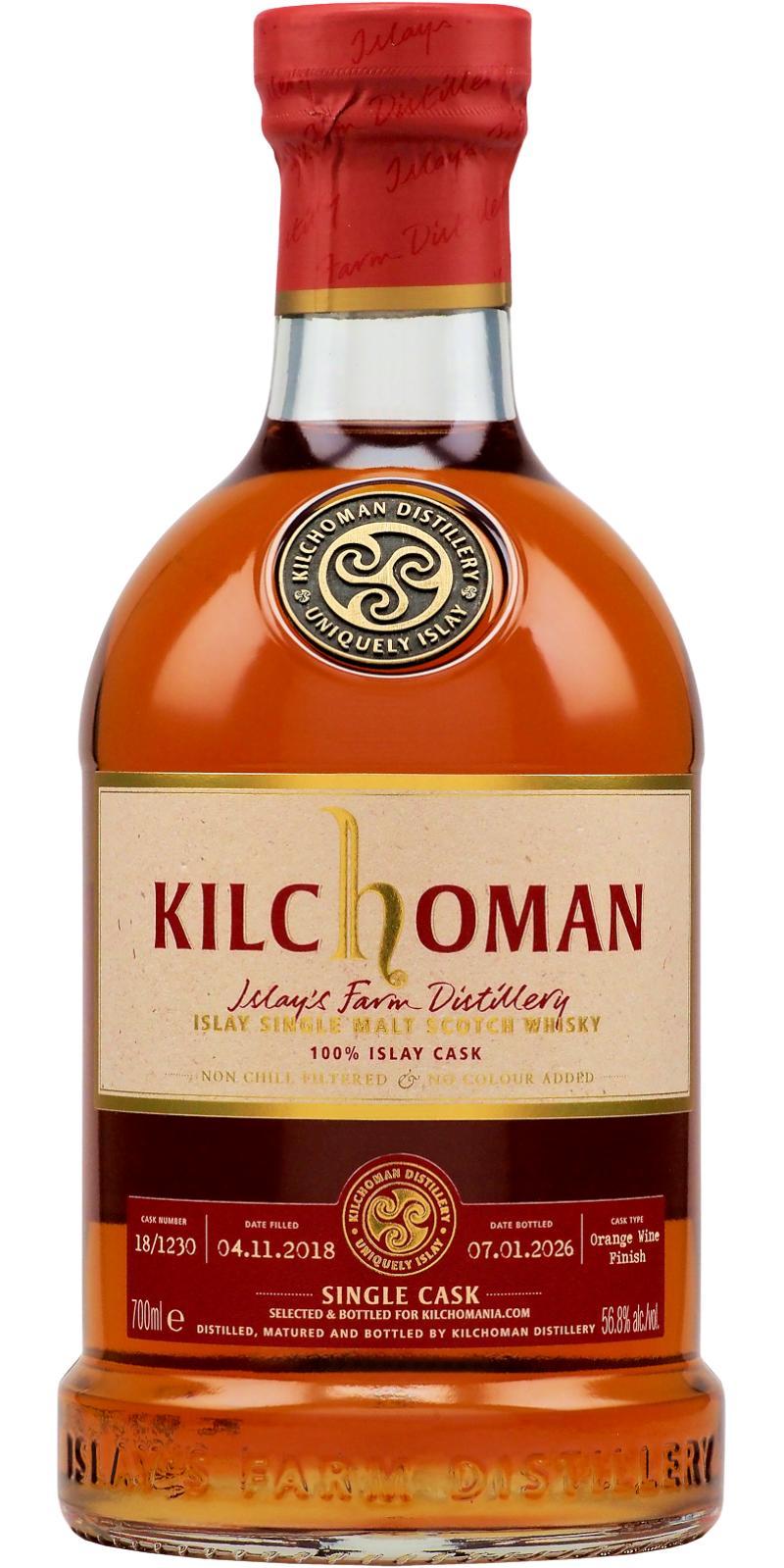 Kilchoman 2018  Single Cask