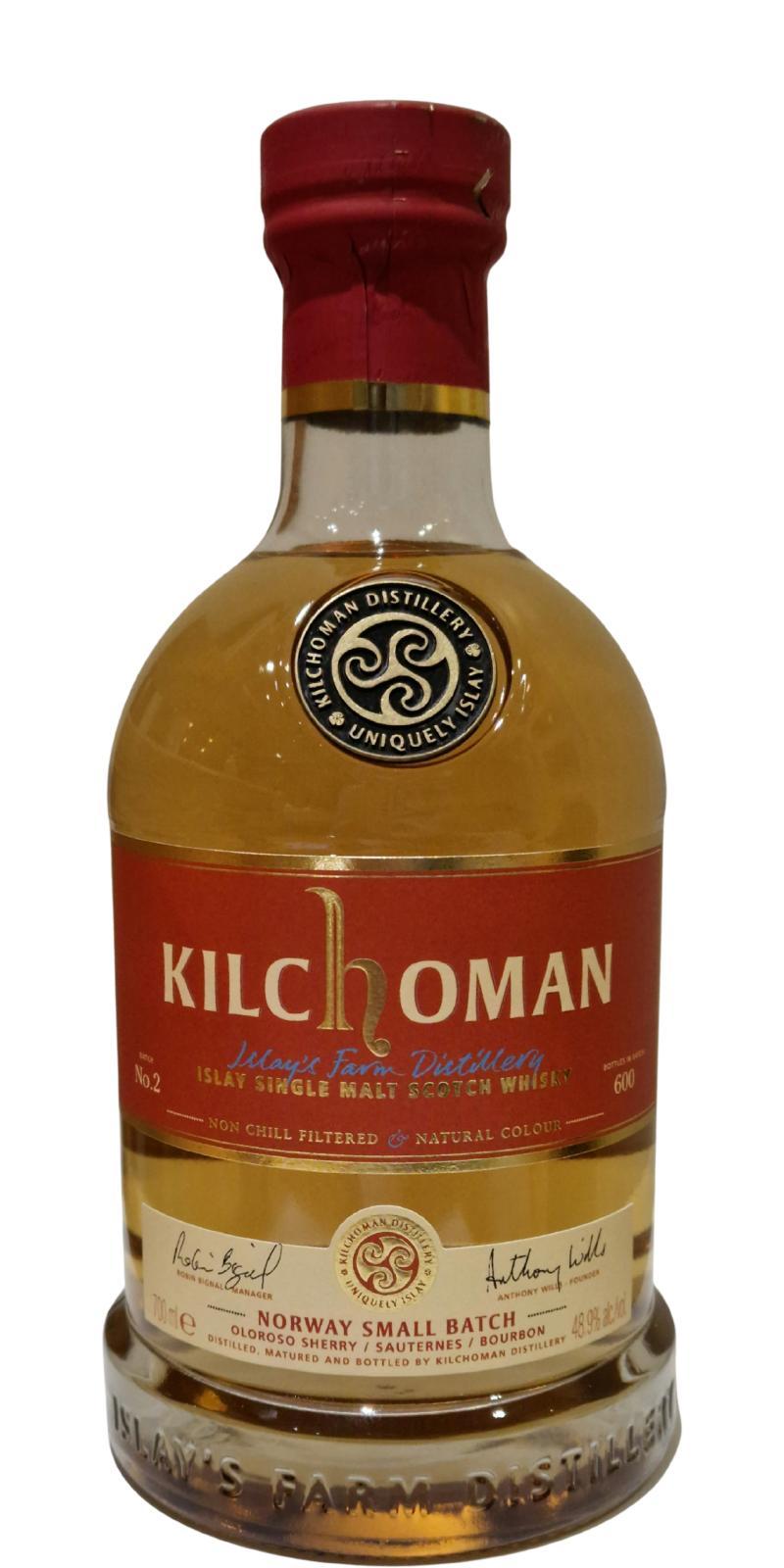 Kilchoman Norway  Small Batch Release No. 2