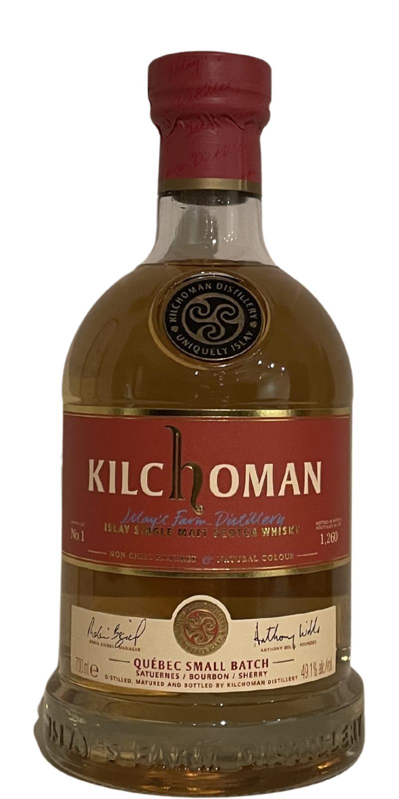 Kilchoman Québec Small Batch  Small Batch Release No. 1