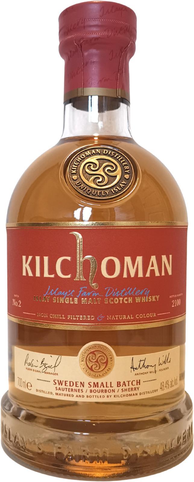 Kilchoman Sweden  Small Batch Release No. 2