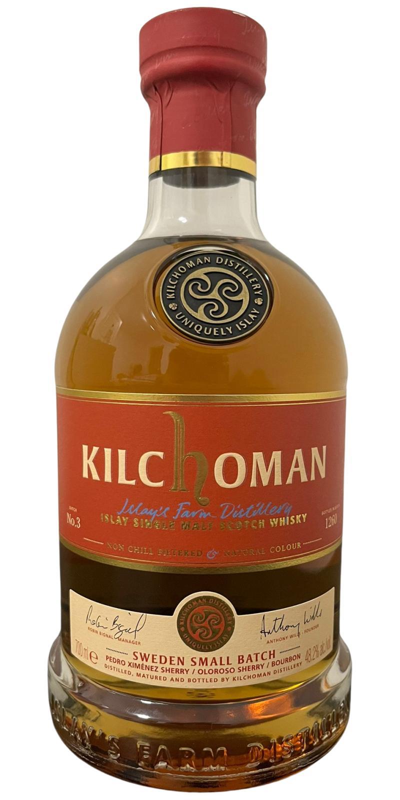 Kilchoman Sweden  Small Batch Release No. 3