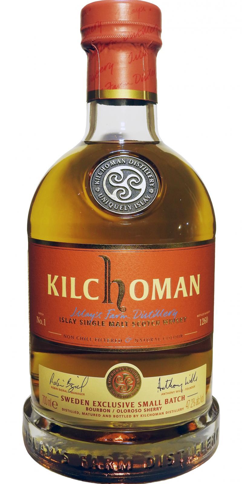 Kilchoman Sweden  Small Batch Release No. 1