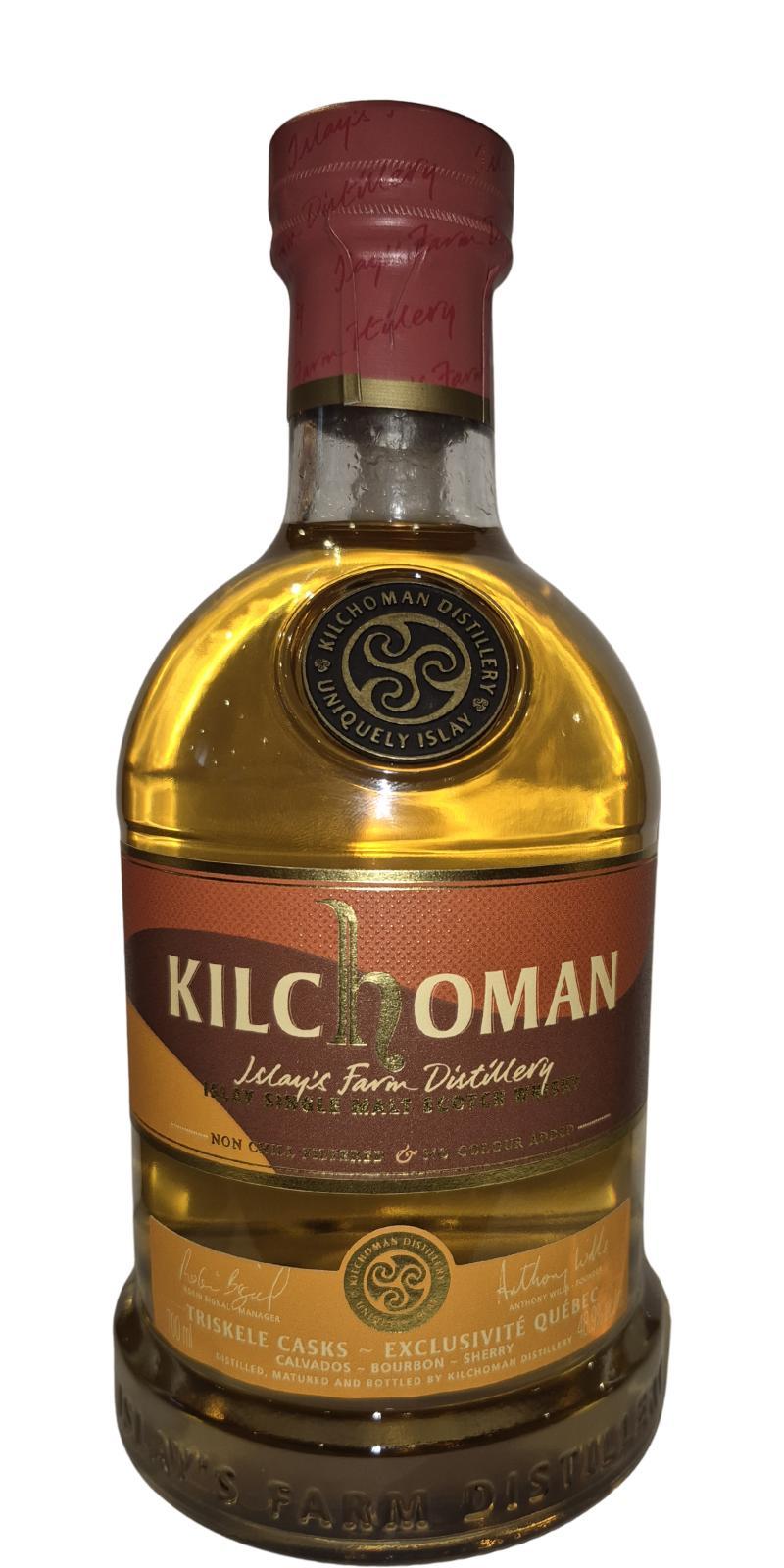 Kilchoman Triskele Casks Exclusivité Québec  4th Small Batch Release