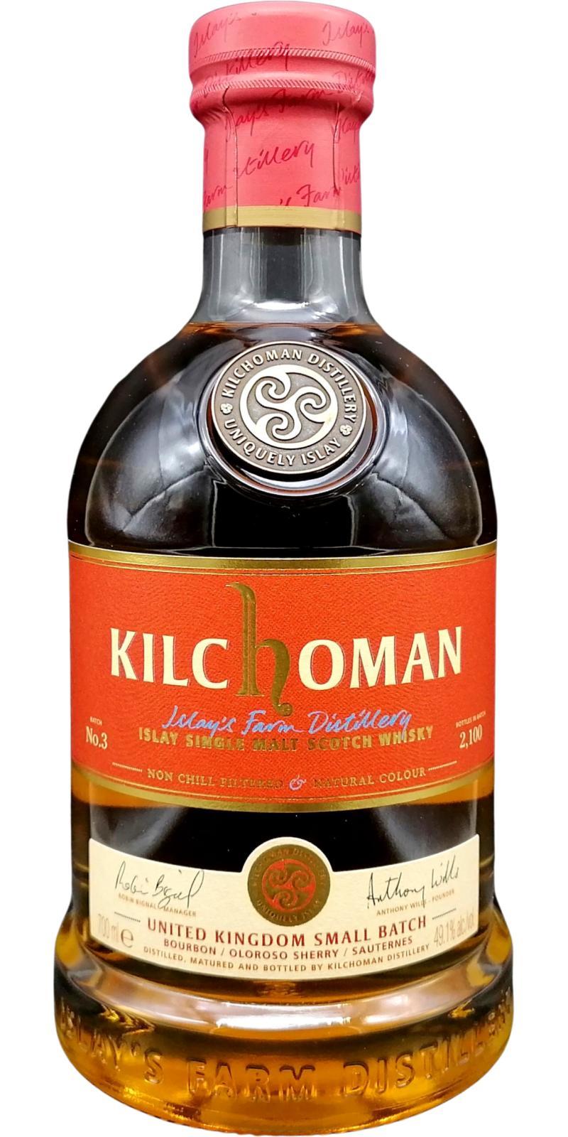 Kilchoman United Kingdom  Small Batch Release No. 3