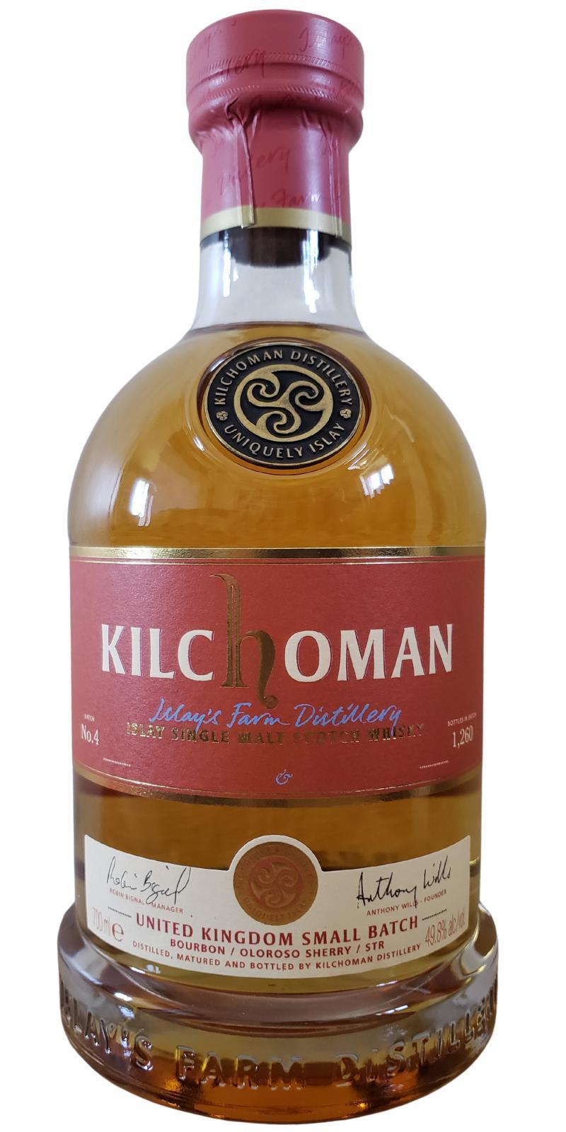 Kilchoman United Kingdom  Small Batch Release No. 4