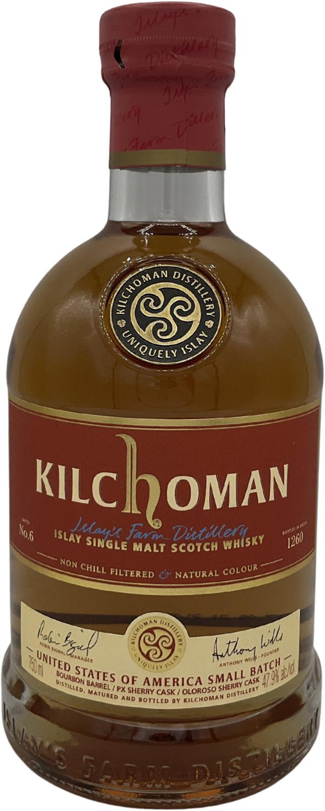 Kilchoman United States  Small Batch Release No. 6