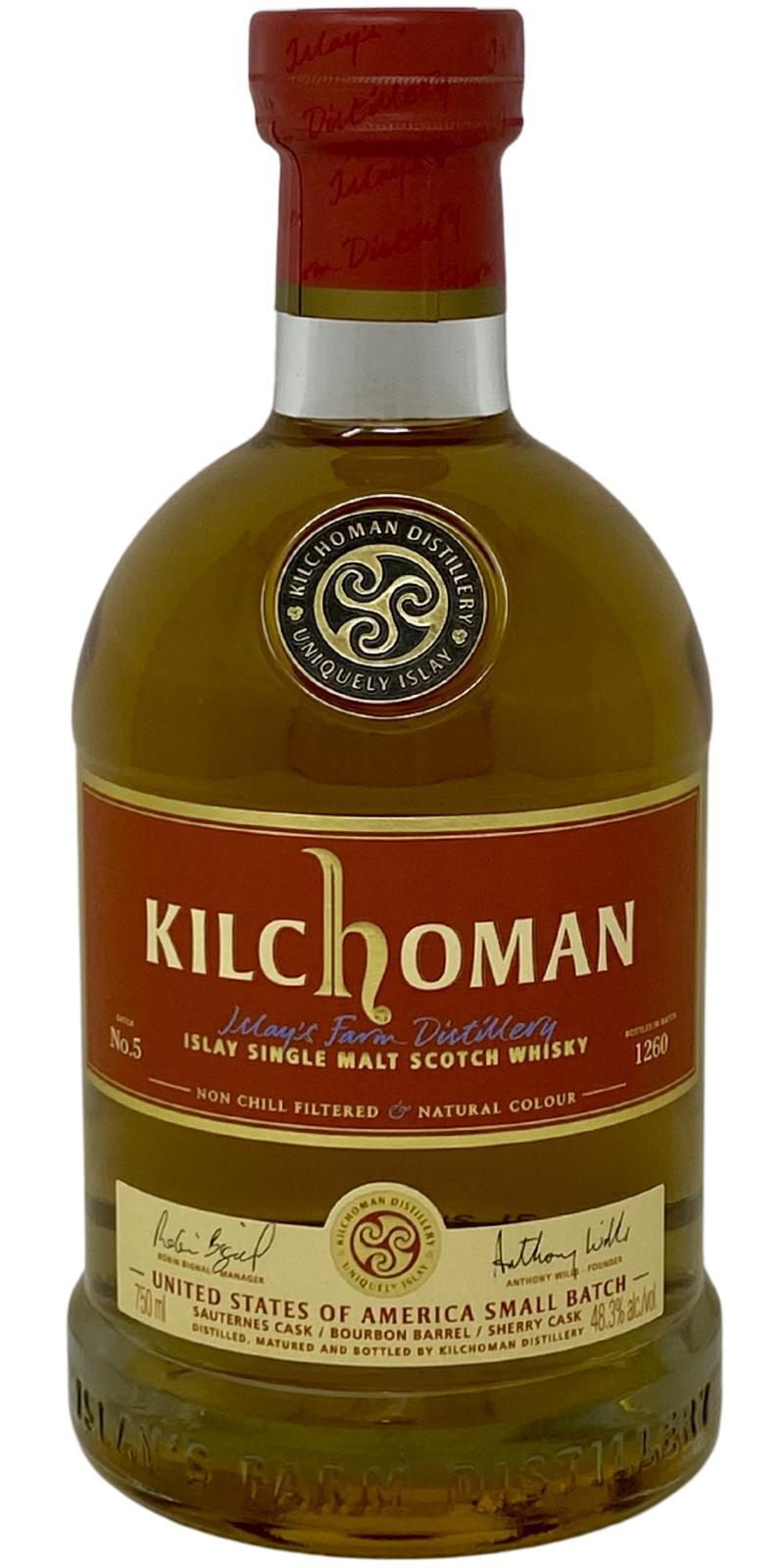 Kilchoman United States  Small Batch Release No. 5
