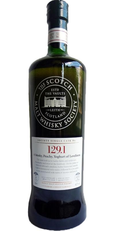Kilchoman 2006 SMWS 129.1  A Smoky, Peachy, Yoghurt of Loveliness