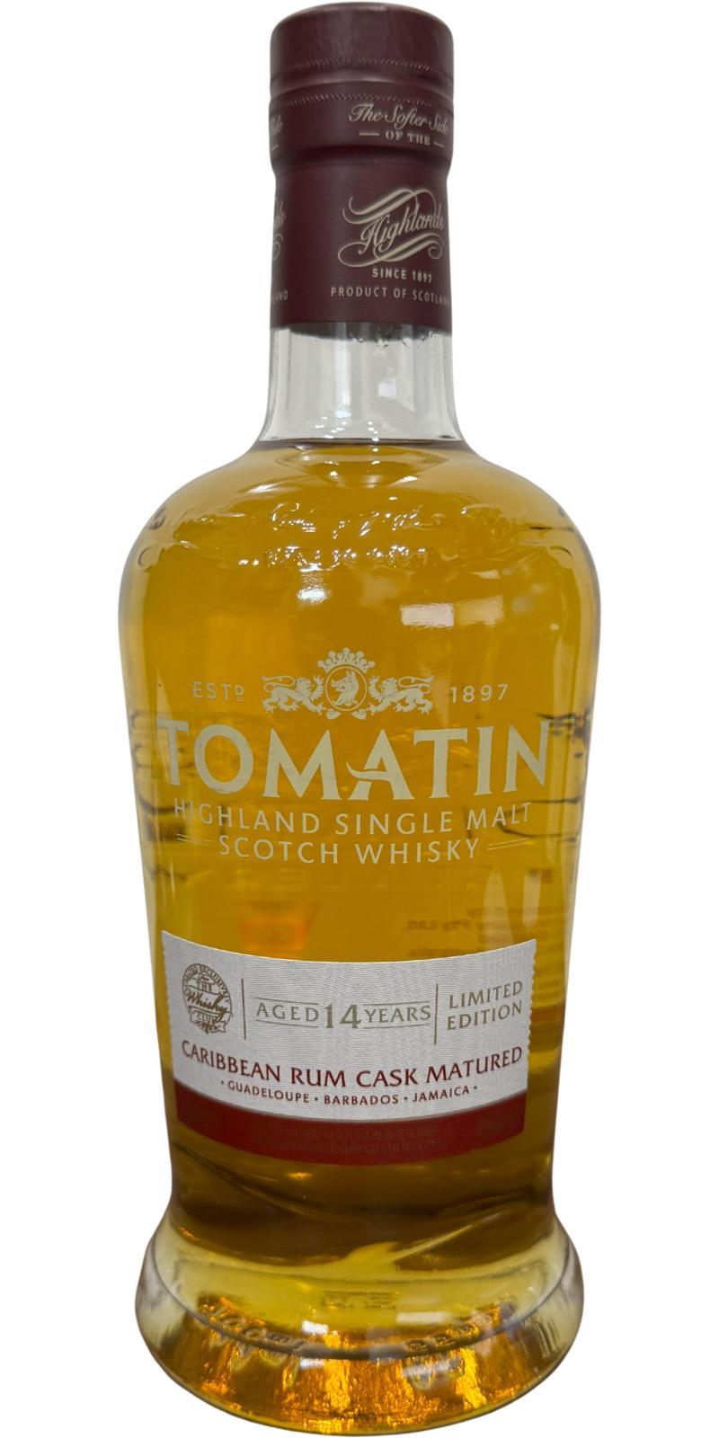 Tomatin 14-year-old Caribbean Rum Cask Matured