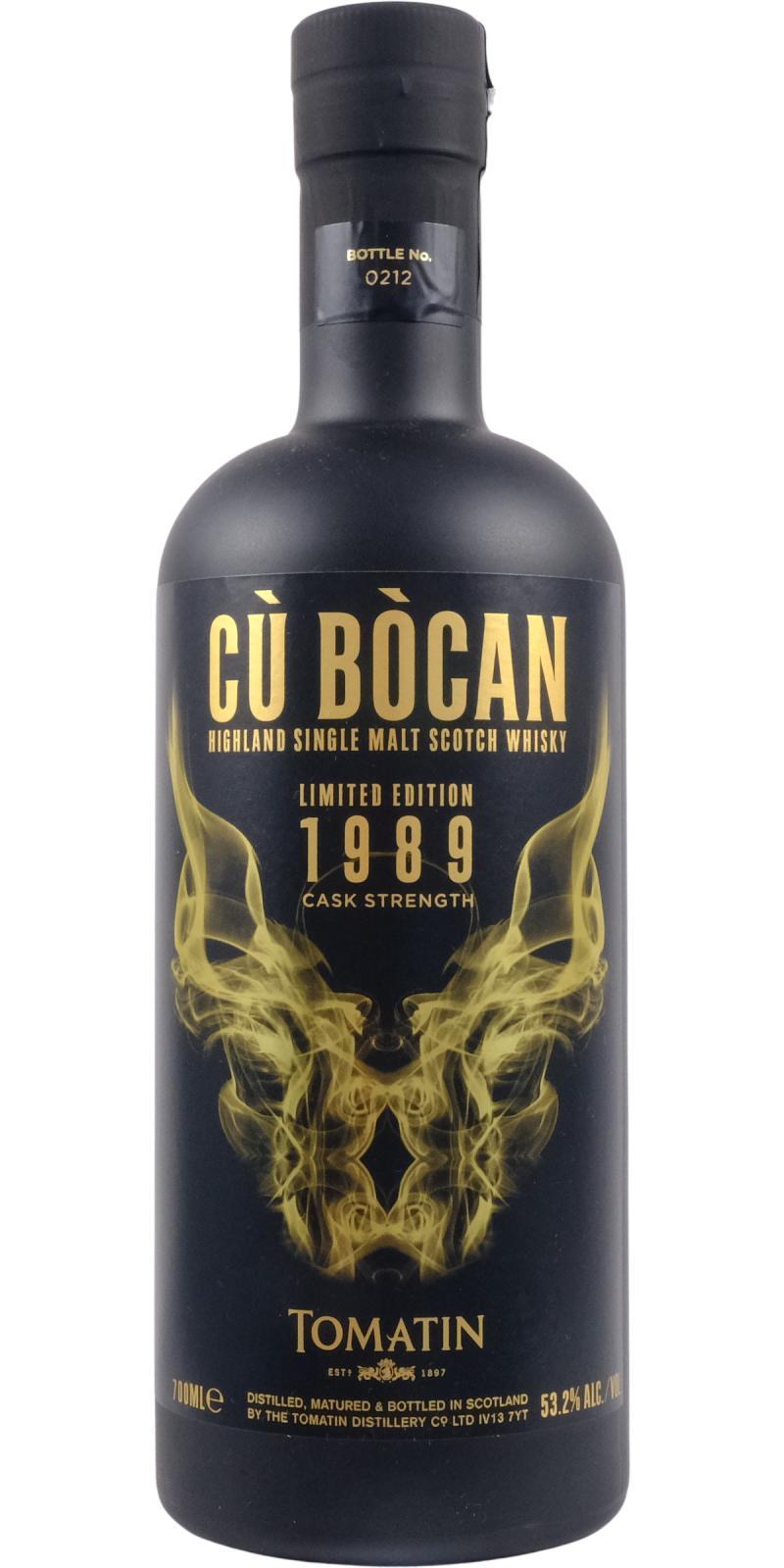 Tomatin 1989 Cù Bòcan Limited Edition