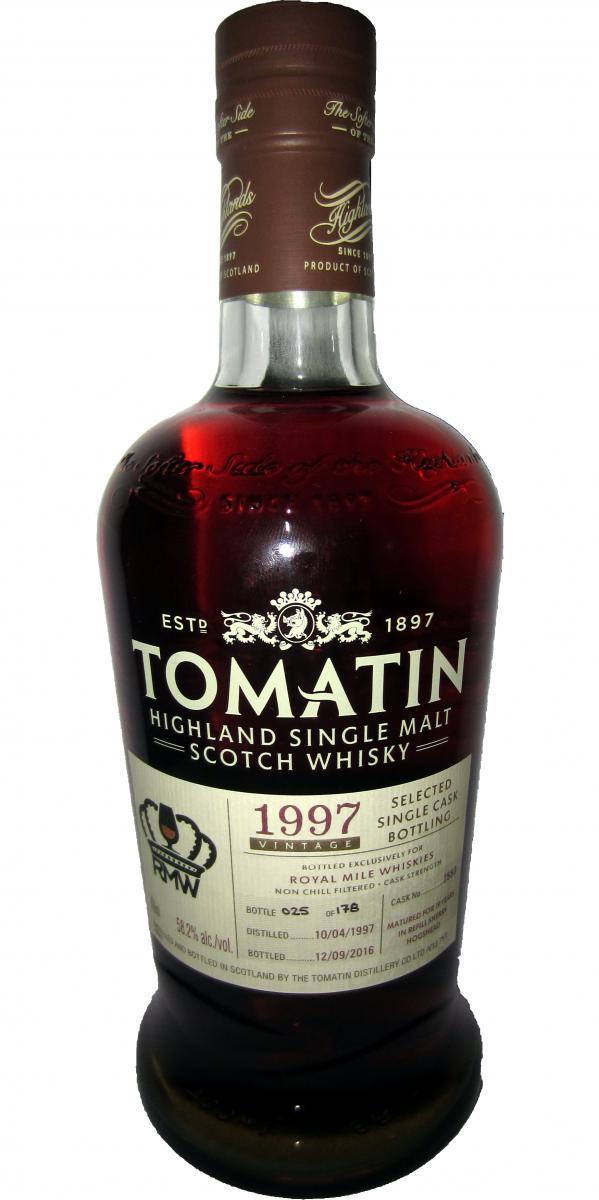 Tomatin 1997 Selected Single Cask Bottling