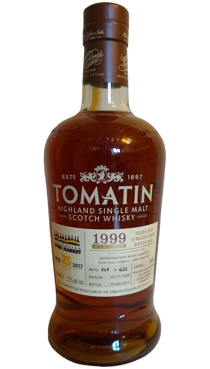 Tomatin 1999 Selected Single Cask Bottling