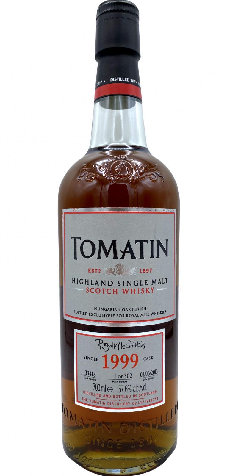 Tomatin 1999 Single Cask
