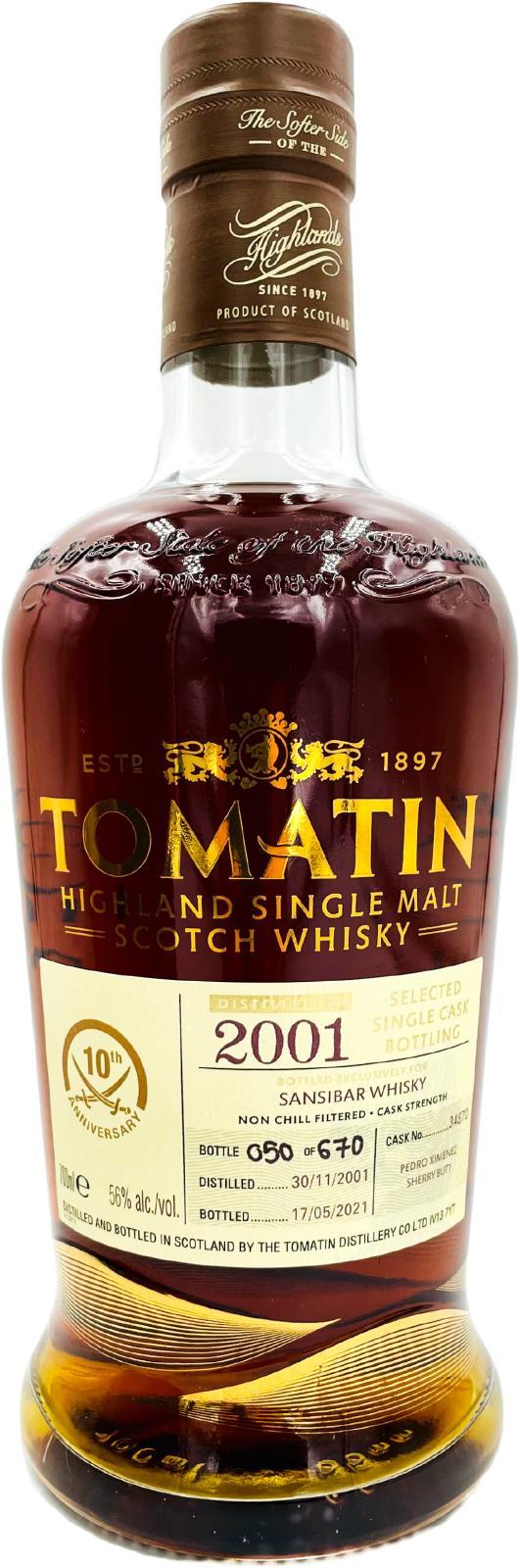 Tomatin 2001 Selected Single Cask Bottling