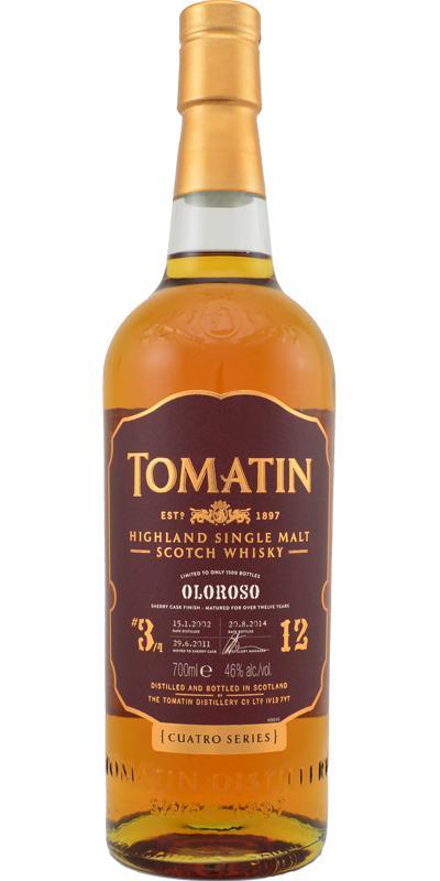 Tomatin 2002 Cuatro Series - Oloroso Sherry