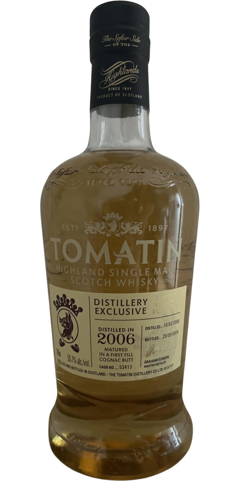 Tomatin 2006 Distillery Exclusive - Single Cask