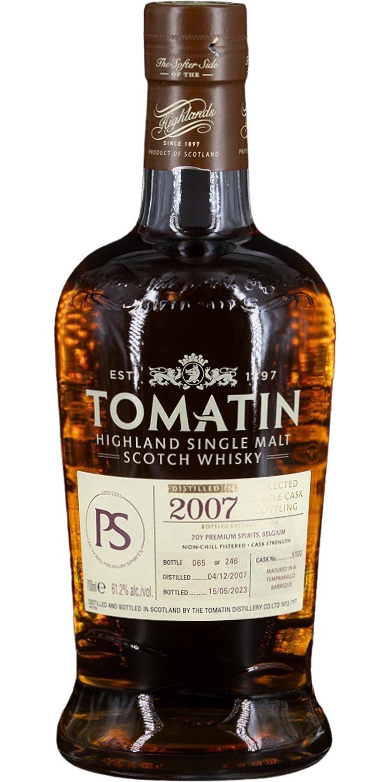 Tomatin 2007 Selected Single Cask Bottling