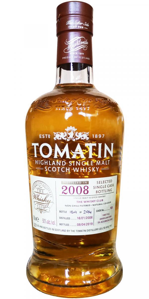 Tomatin 2008 Selected Single Cask Bottling