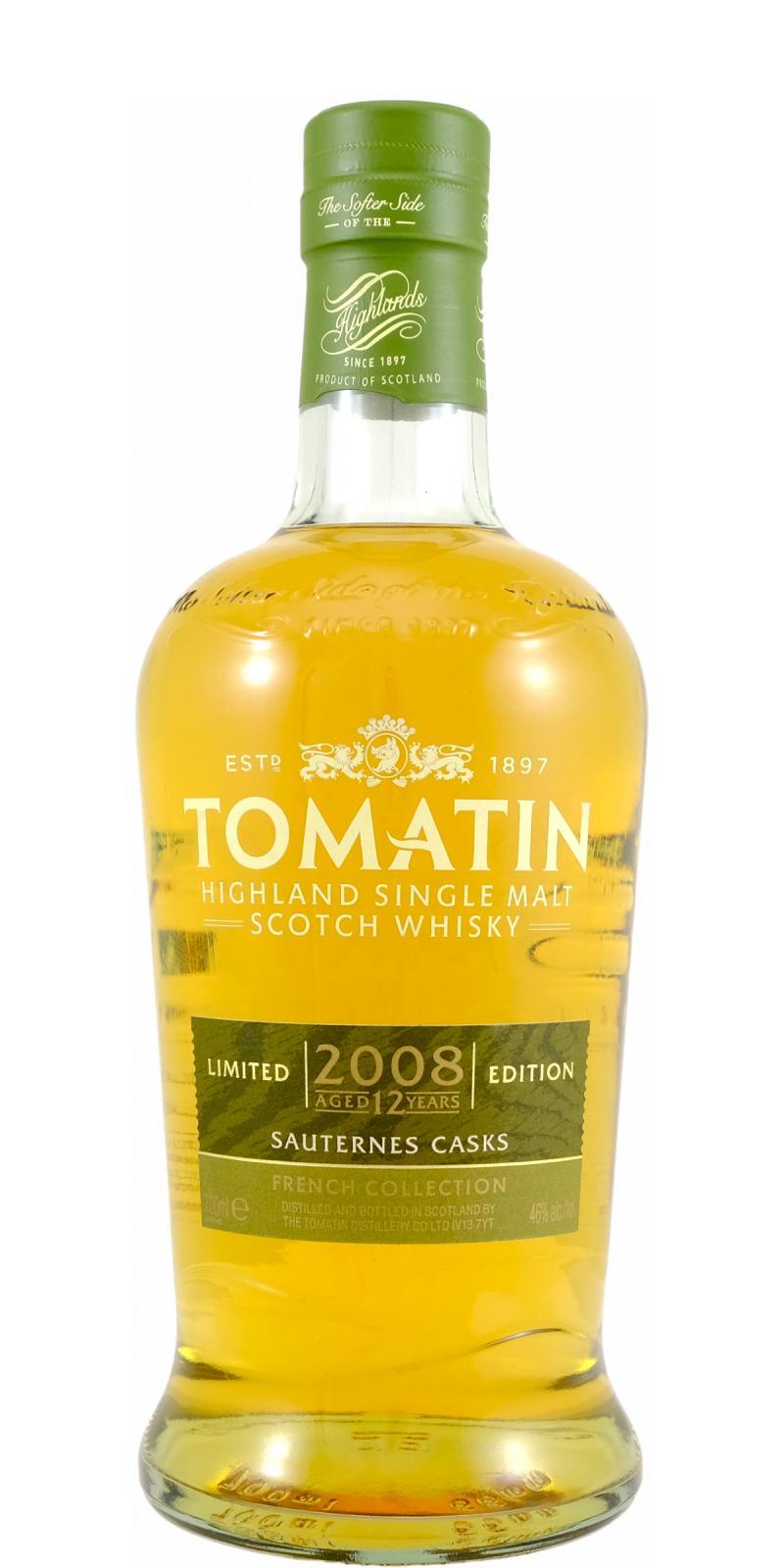 Tomatin 2008 French Collection - Sauternes Casks
