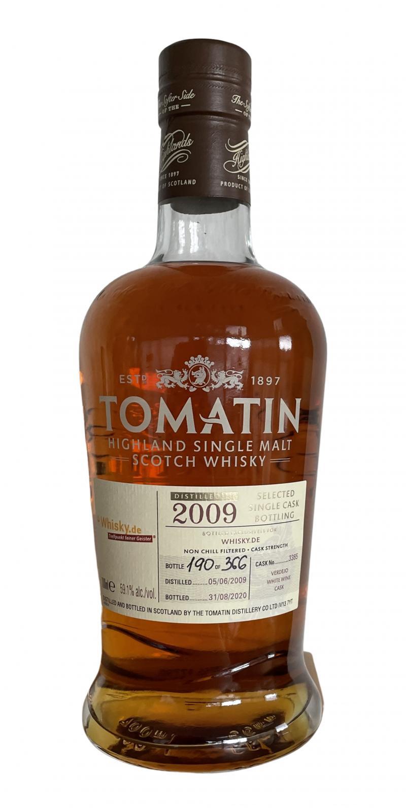 Tomatin 2009 Selected Single Cask Bottling