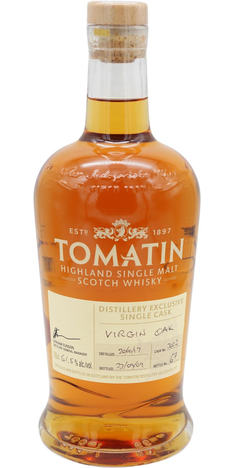 Tomatin 2017 Handfilled - Distillery only