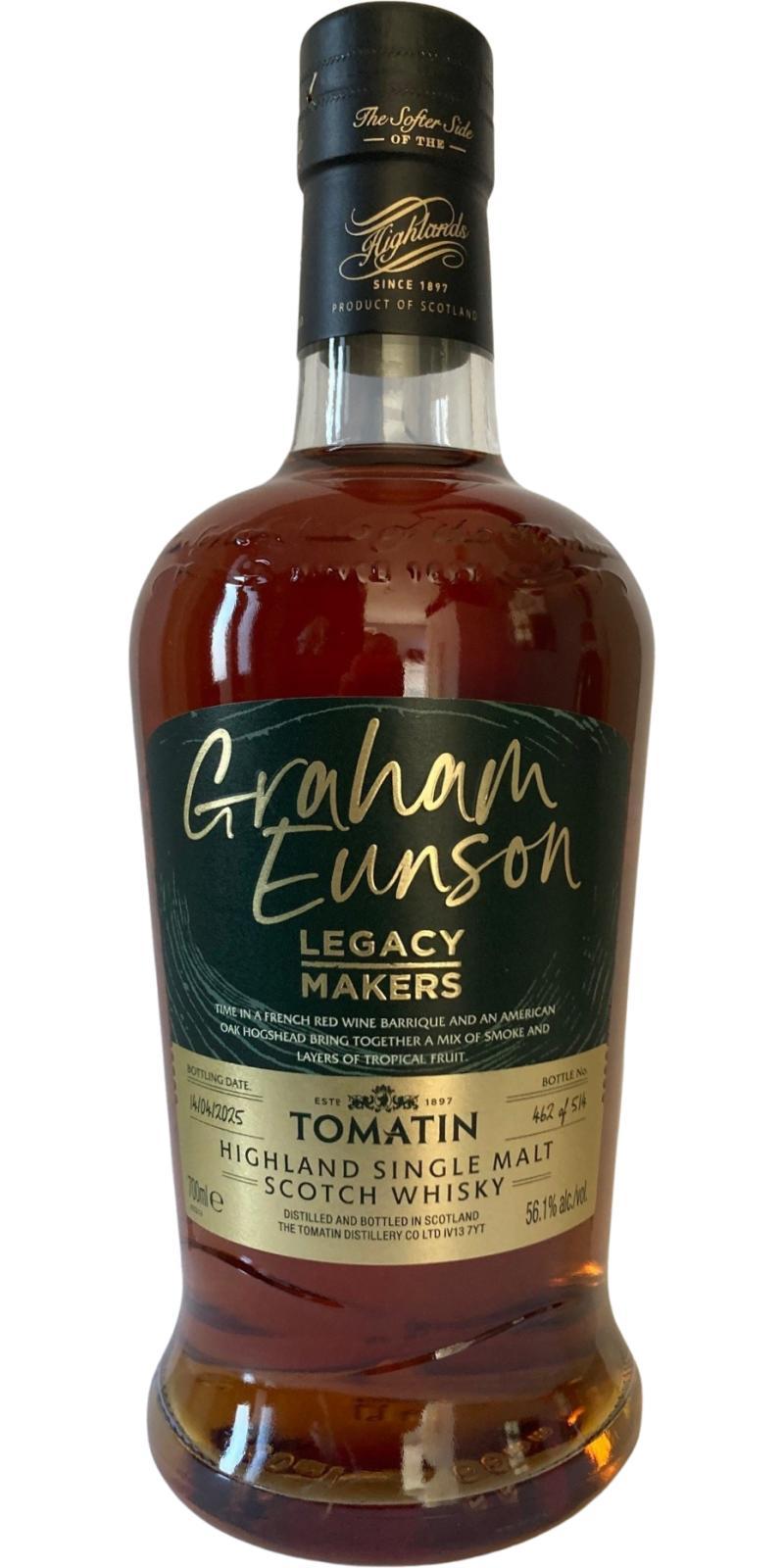Tomatin Graham Eunson Edition Legacy Makers