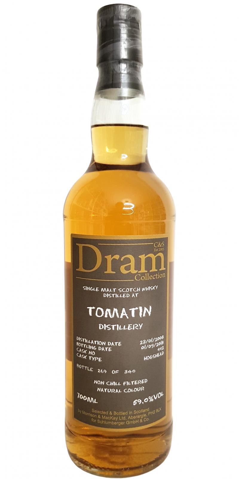 Tomatin 2008 C&S Dram Collection