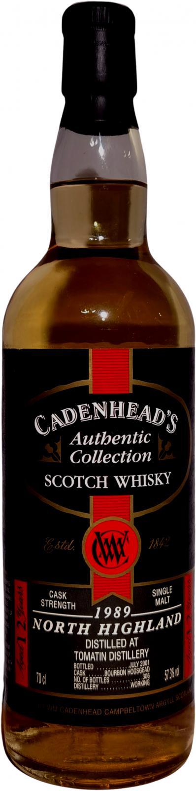 Tomatin 1989 CA Authentic Collection