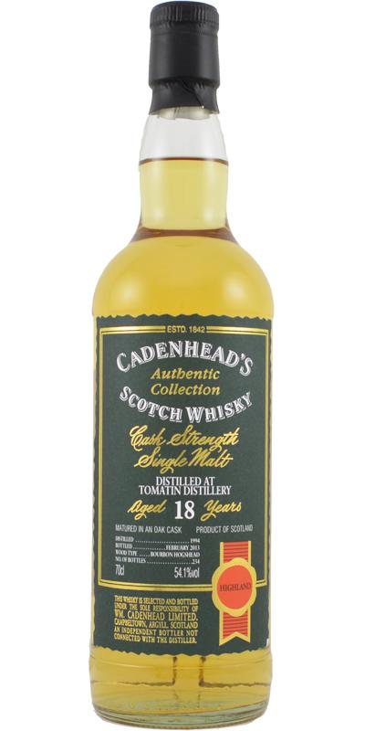 Tomatin 1994 CA Authentic Collection