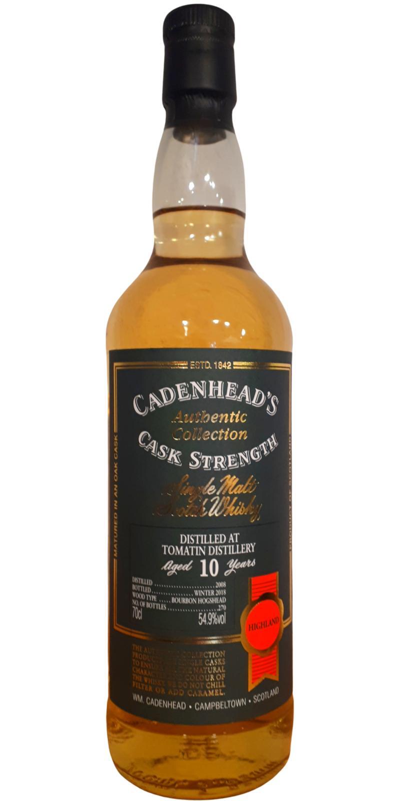 Tomatin 2008 CA Authentic Collection