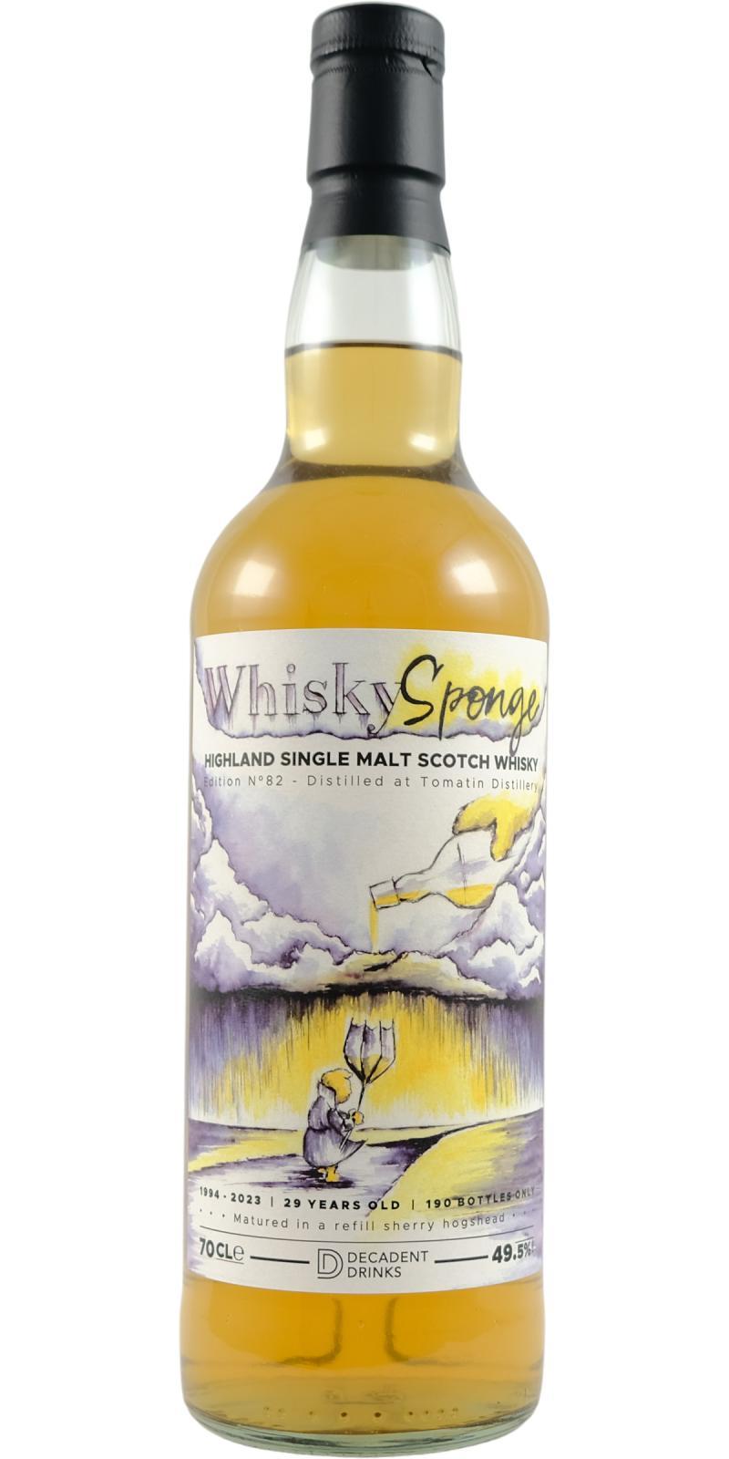 Tomatin 1994 DeDr Whisky Sponge