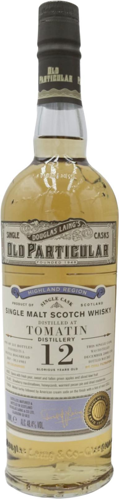 Tomatin 2008 DL Old Particular