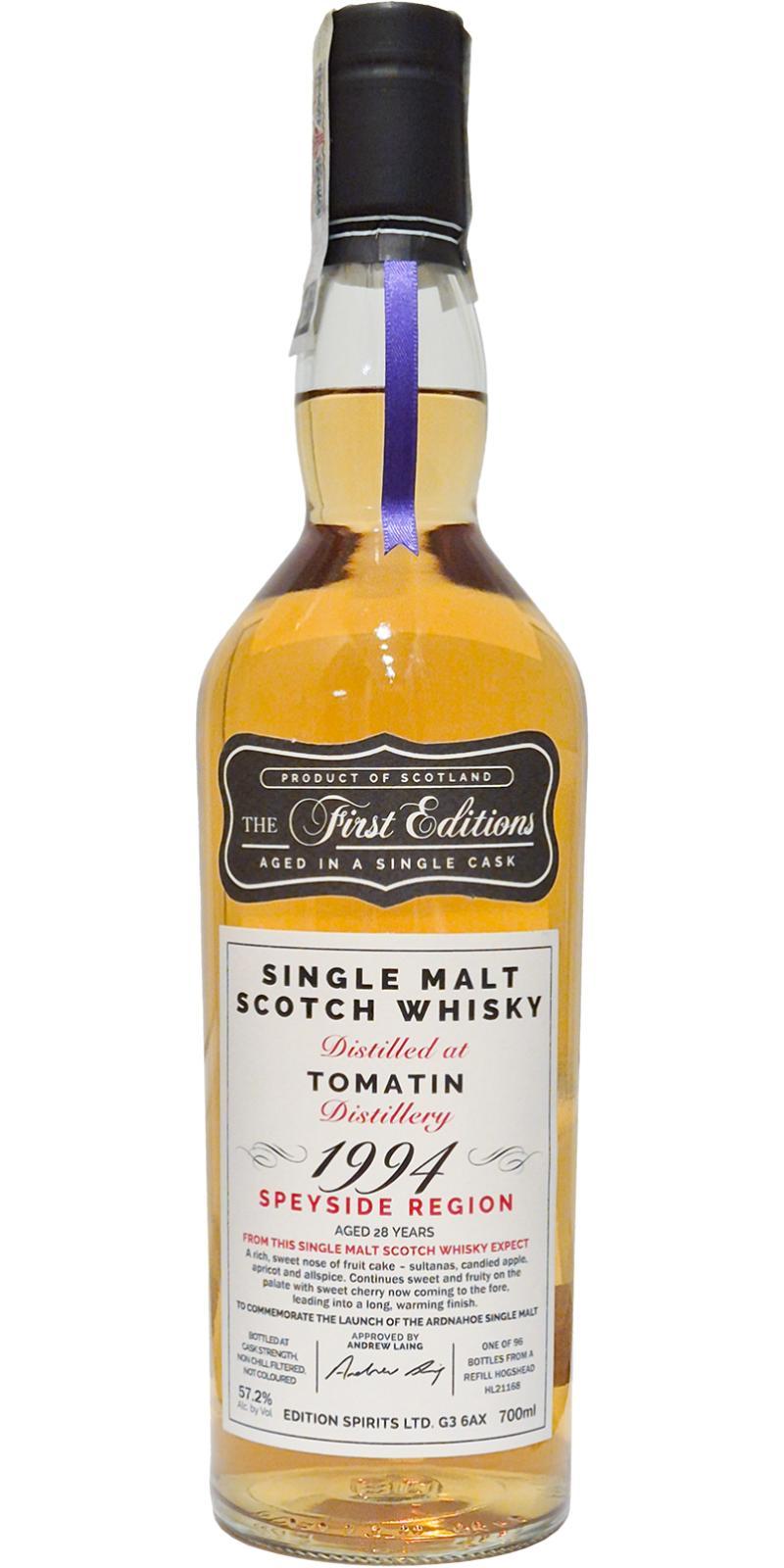 Tomatin 1994 ED The First Editions