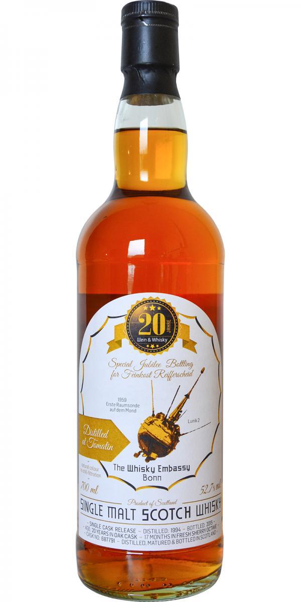 Tomatin 1994 FR The Whisky Embassy Bonn - Invention Series