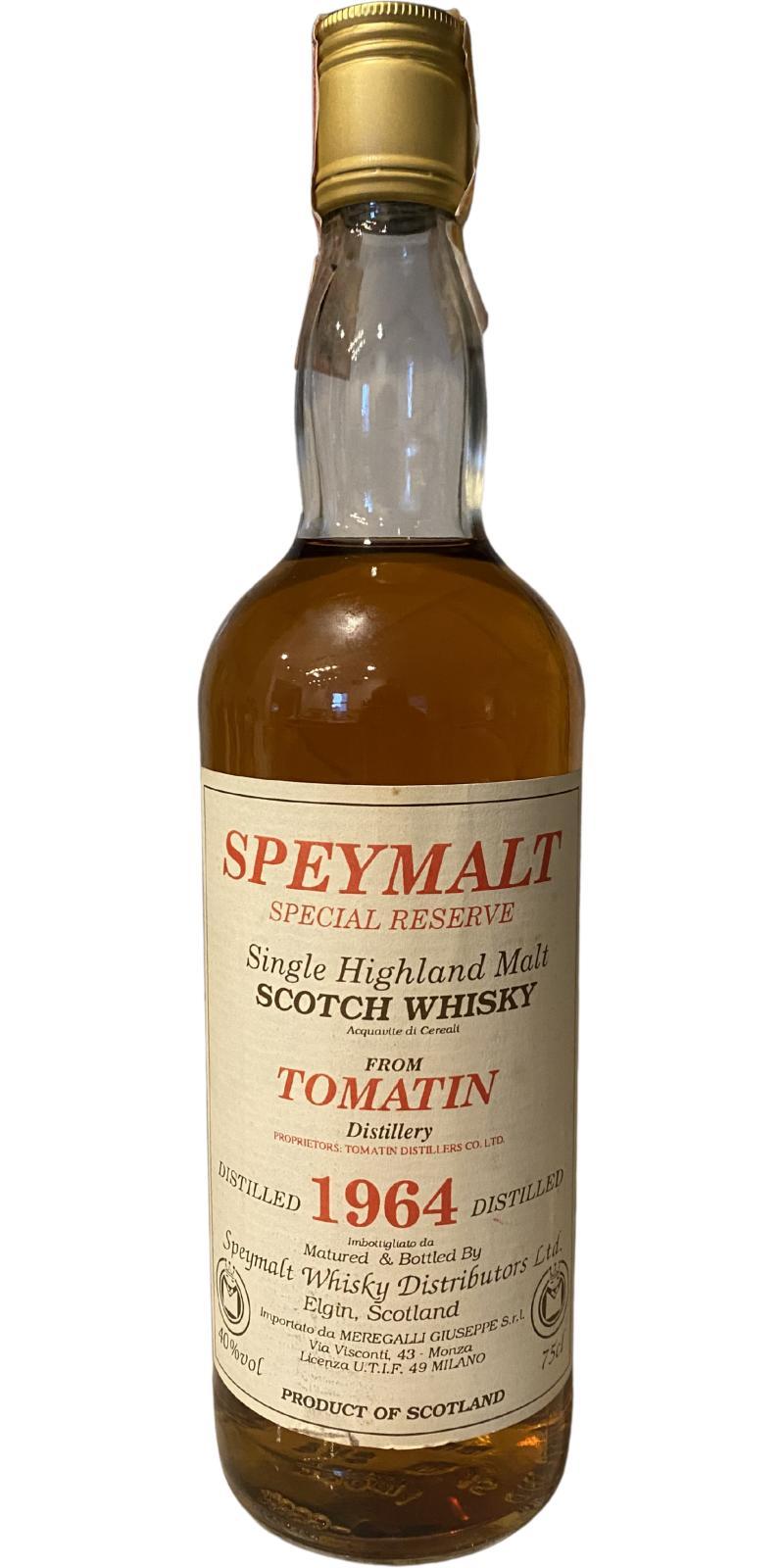 Tomatin 1964 GM Speymalt - Special Reserve