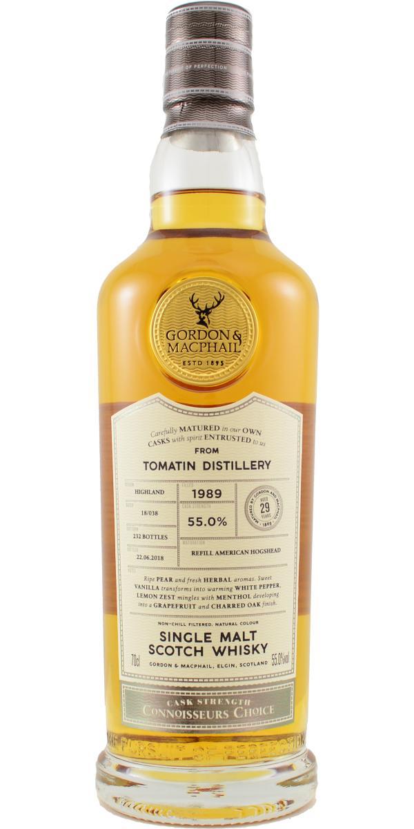 Tomatin 1989 GM Connoisseurs Choice - Cask Strength