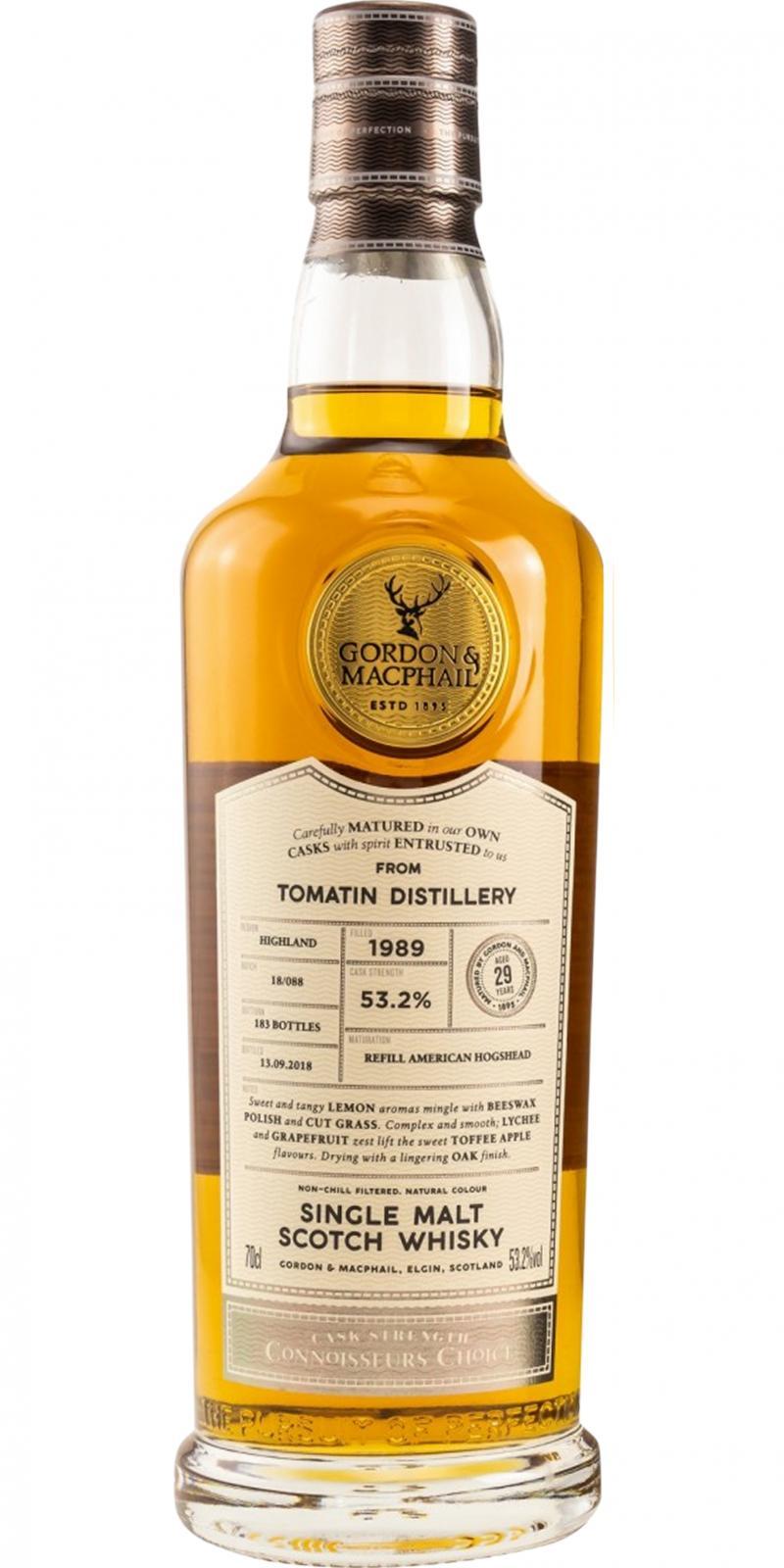 Tomatin 1989 GM Connoisseurs Choice - Cask Strength