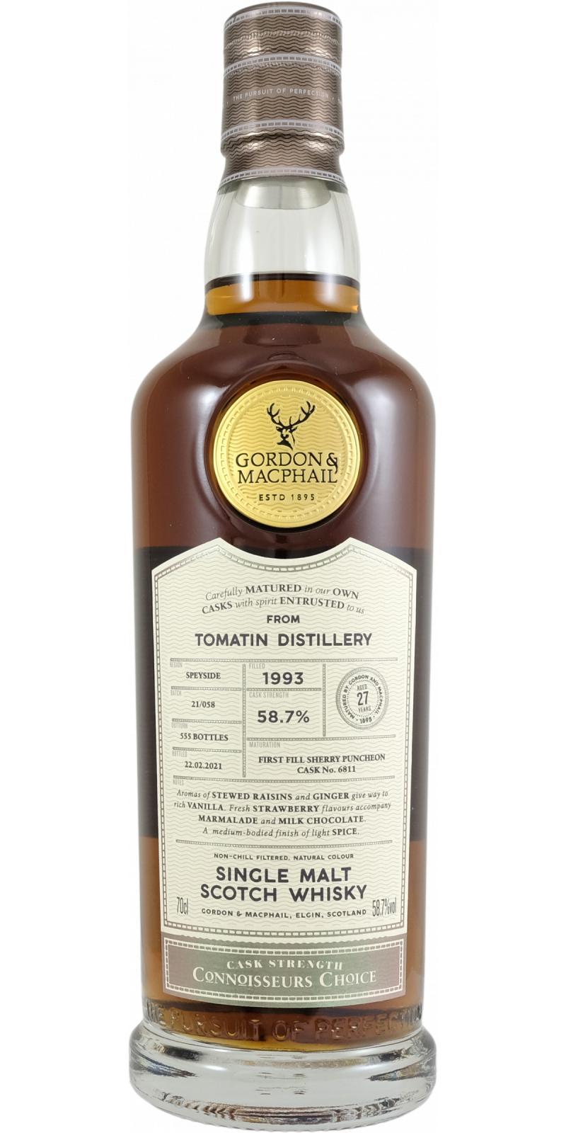 Tomatin 1993 GM Connoisseurs Choice - Cask Strength